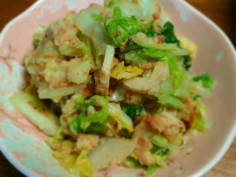 簡単！あくまで白菜メインの和風ポテサラ